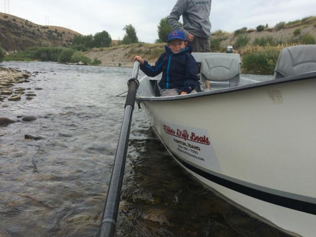 Boy floating the Teton River